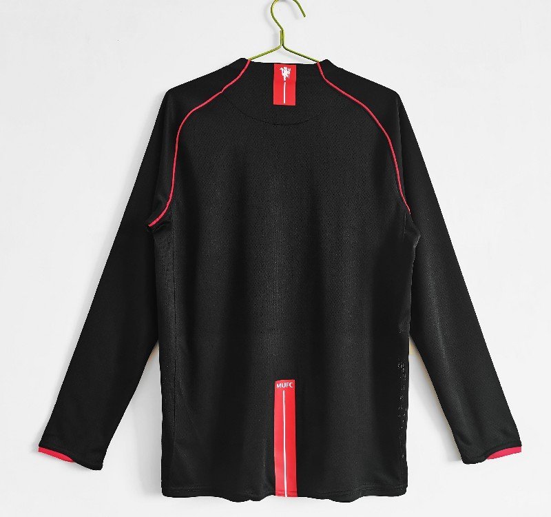 manchester united 2007/08 away long sleeve retro soccer jersey