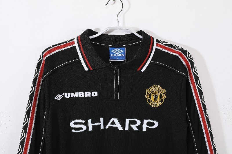 manchester united 1998/99 long sleeve retro soccer jersey