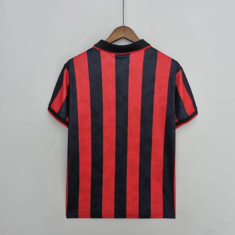 1995/1996 retro ac milan home soccer jersey