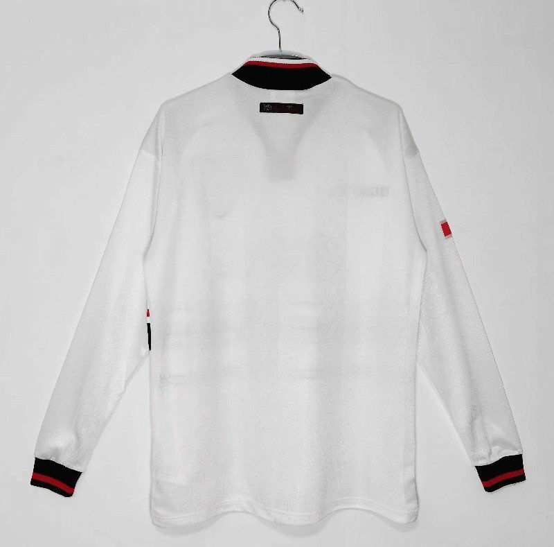 manchester united 1998/99 away long sleeve retro soccer jersey