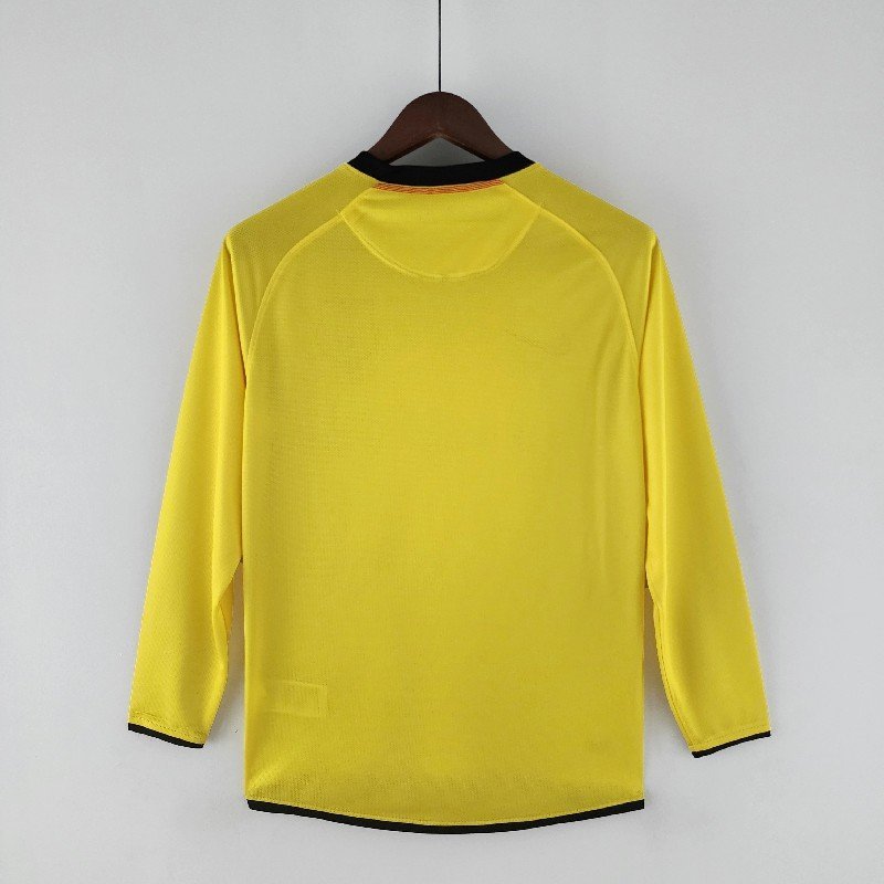 retro long sleeve barcelona 08/09 away
