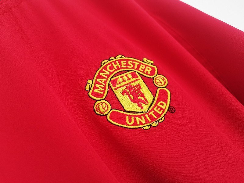 manchester united 2002/04 home long sleeve retro soccer jersey