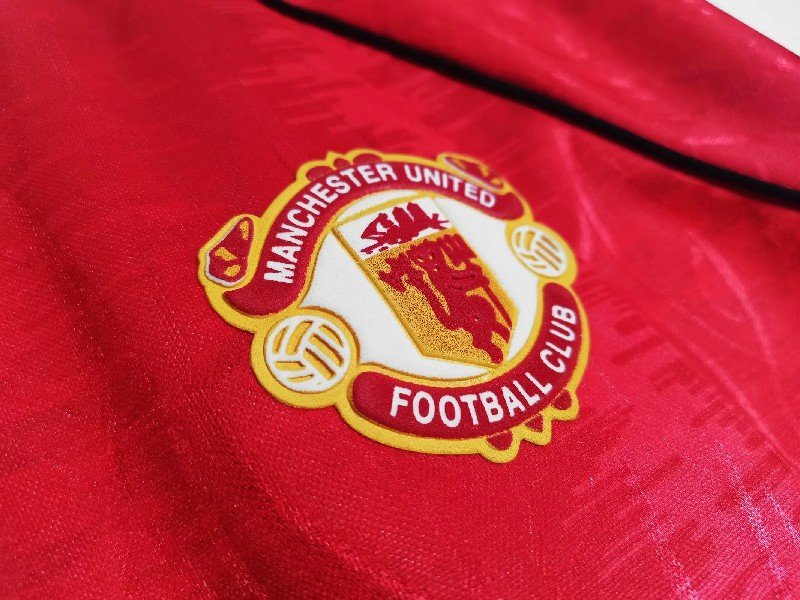 manchester united 1991/92 home retro soccer jersey