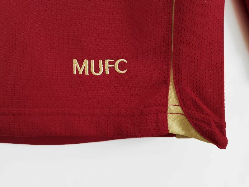 manchester united 2006/07 home long sleeve retro soccer jersey